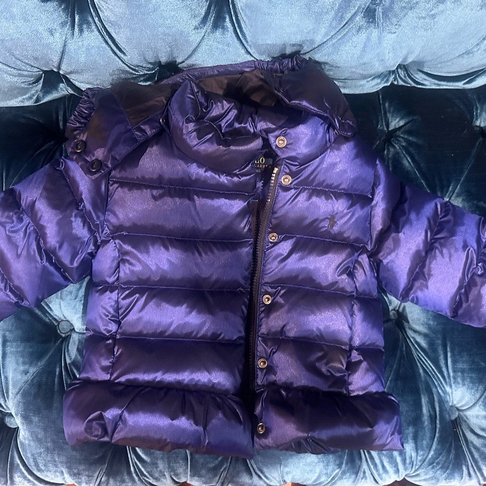 Polo by Ralph Lauren Shiny Navy Blue Puffer Jacket